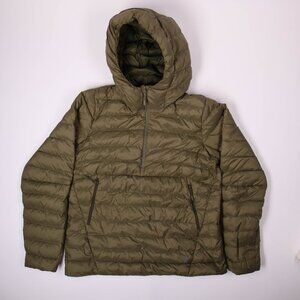 Women's Mountain Hardwear Green down quarterzip pullover SZ M